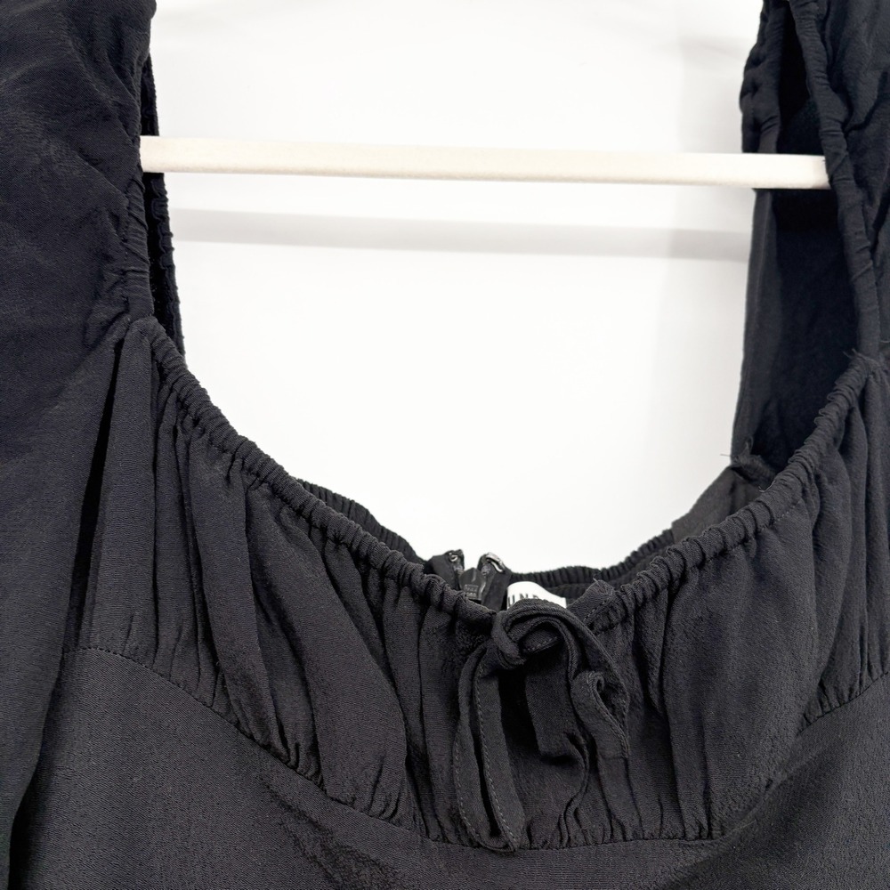 Aritzia Sunday Best Womens Black Delilah Romantic Cottagecore Mini Dress Size S - Picture 3 of 8